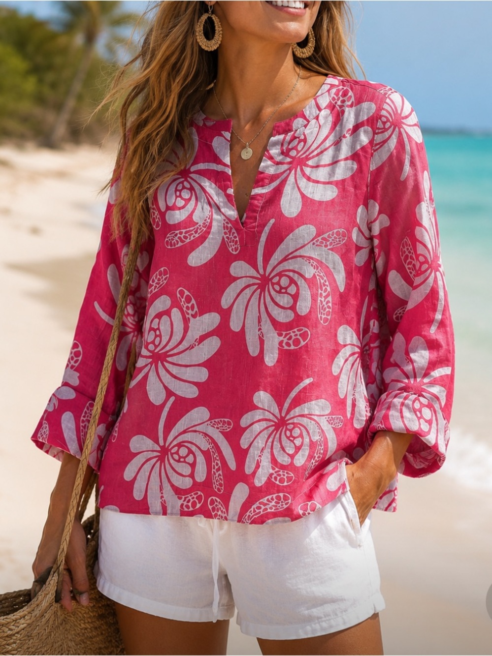 Island Company 100% Linen Beach Tunic